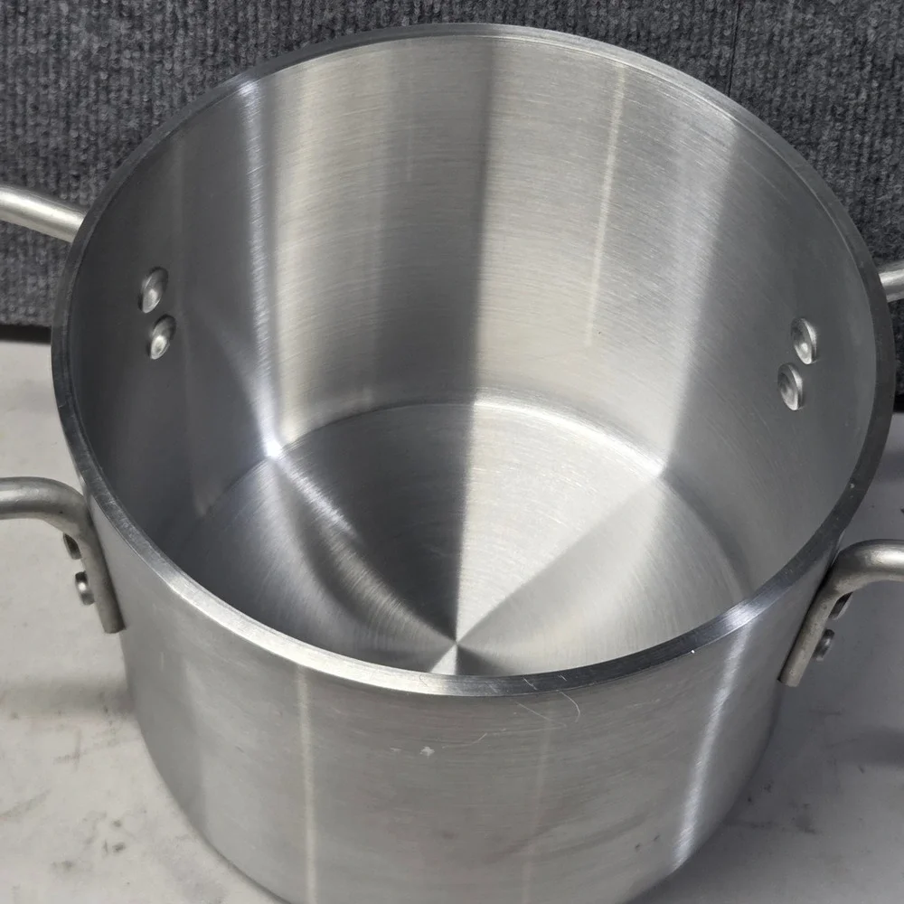 Browne Thermalloy 8 QT Aluminum Stock Pot Professional Cookware 58 12108 NSF
